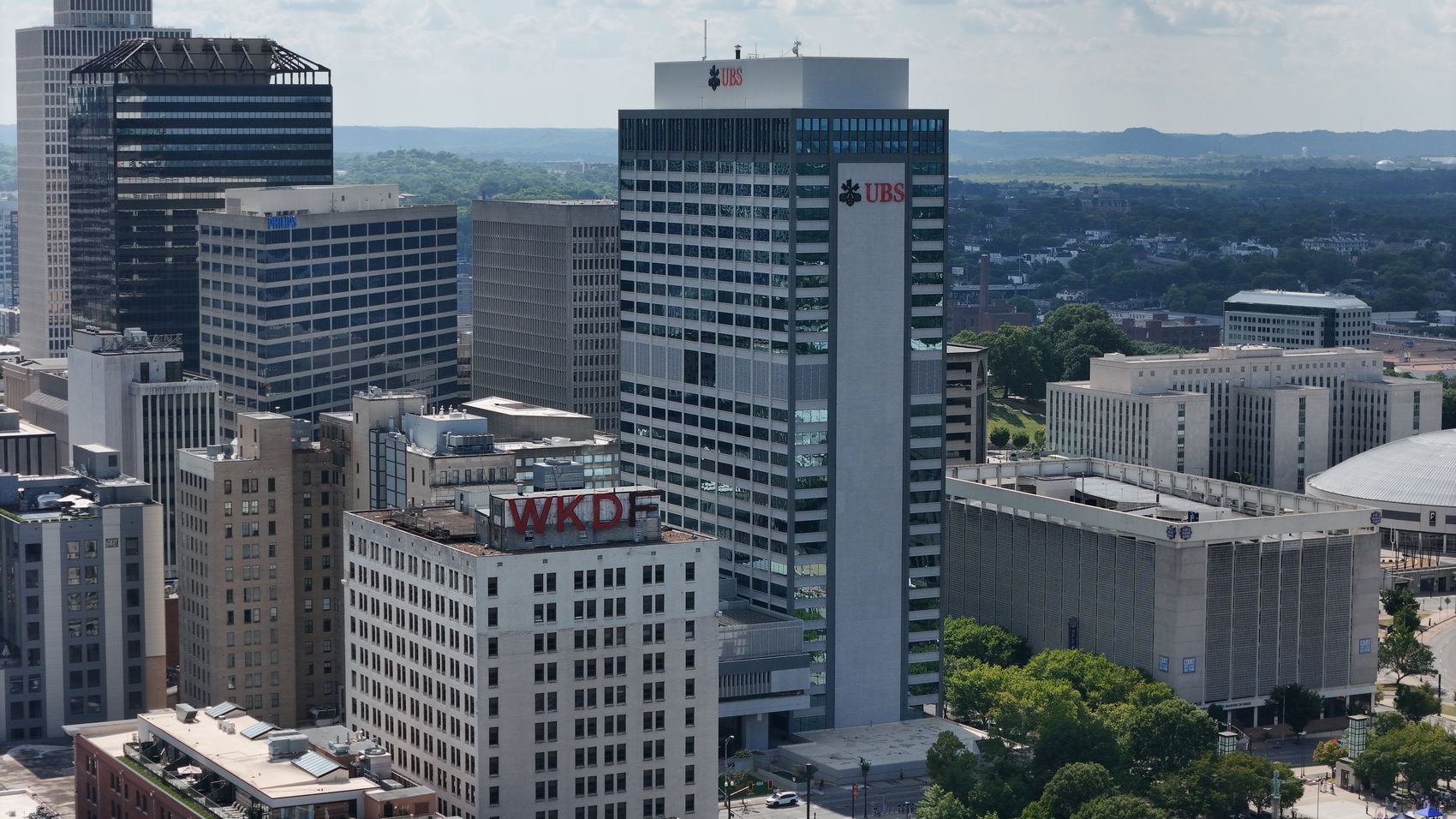 Midtown — real Tennessee aerial captured by UUAS