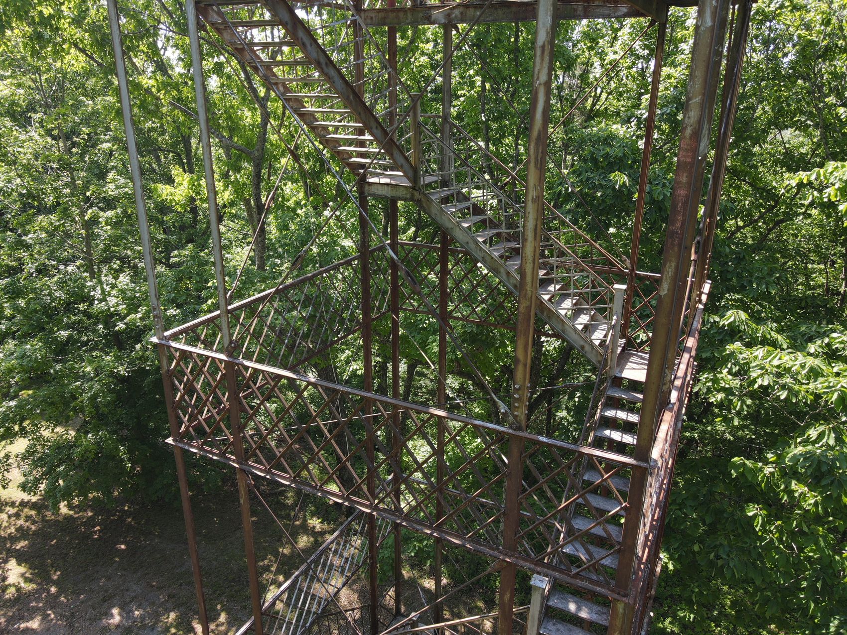 Steel tower structure background